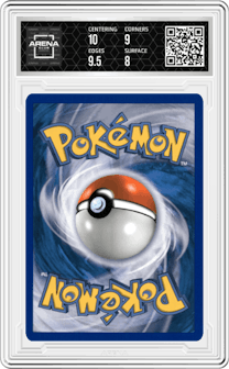 Buizel from the 2007 Pokemon D&P set graded by Arena Club and given an overall grade of 8.5.