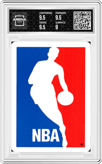 Michael Jordan from the 1988 Fournier Estrellas set graded by Arena Club and given an overall grade of 9.5.