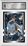 Alek Manoah from the 2021 Topps Update set featuring a Black parallel graded by Arena Club and given an overall grade of 10.