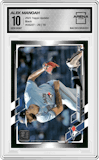 Alek Manoah from the 2021 Topps Update set featuring a Black parallel graded by Arena Club and given an overall grade of 10.