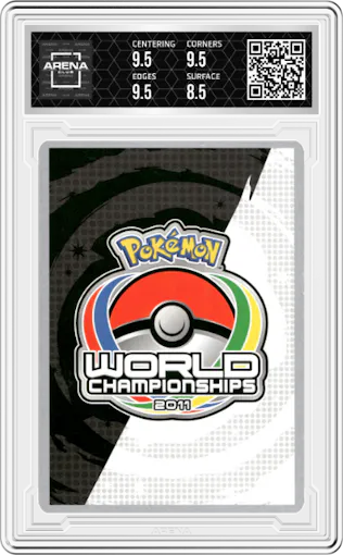 Pichu from the 2011 Pokemon World Championship set graded by Arena Club and given an overall grade of 9.