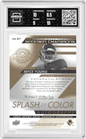 Bryce Young from the 2022 UD Goodwin Champions set graded by Arena Club and given an overall grade of 9.