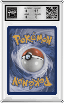 Pikachu V from the 2021 Pokemon SWSH set graded by Arena Club and given an overall grade of 10.