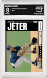 Derek Jeter from the 1994 Upper Deck Collector’s Choice set graded by Arena Club and given an overall grade of 8.