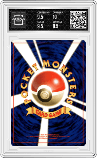 Articuno from the 1997 Pokemon JPN set graded by Arena Club and given an overall grade of 9.