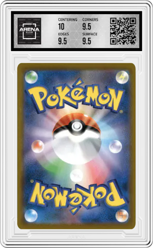 Charizard from the 2021 Pokemon SWSH JPN set graded by Arena Club and given an overall grade of 10.