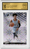 Ja Morant from the 2019 Panini Cyber Monday set featuring a Galactic Windows parallel graded by Arena Club and given an overall grade of 10.