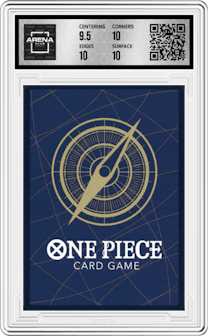 Charlotte Linlin from the 2023 One Piece set graded by Arena Club and given an overall grade of 10.