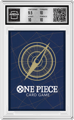 Charlotte Linlin from the 2023 One Piece set graded by Arena Club and given an overall grade of 10.