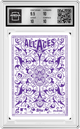 Yu Darvish from the 2023 Topps set graded by Arena Club and given an overall grade of 10.