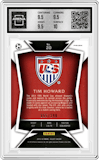 Tim Howard from the 2015-16 Panini Select set featuring a Blue parallel graded by Arena Club and given an overall grade of 10.