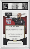 Tim Howard from the 2015-16 Panini Select set featuring a Orange parallel graded by Arena Club and given an overall grade of 10.