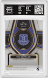 Tim Howard from the 2022-23 Panini Select Premier League set featuring a Blue Pulsar parallel graded by Arena Club and given an overall grade of 9.