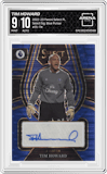 Tim Howard from the 2022-23 Panini Select Premier League set featuring a Blue Pulsar parallel graded by Arena Club and given an overall grade of 9.