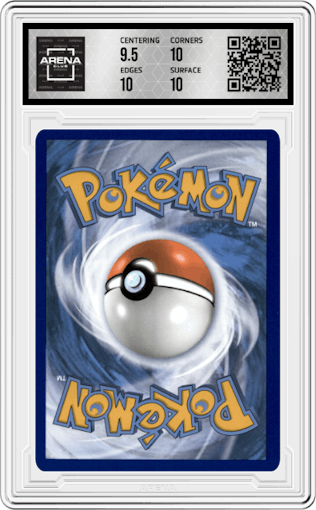 Eevee V from the 2023 Pokemon SWSH set graded by Arena Club and given an overall grade of 10.