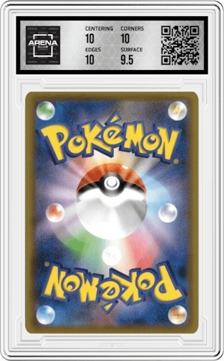 Trevenant V from the 2021 Pokemon SWSH JPN set graded by Arena Club and given an overall grade of 10.