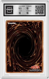 XYZ-Dragon Cannon from the 2022 Yu-Gi-Oh! set graded by Arena Club and given an overall grade of 10.