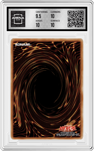 XYZ-Dragon Cannon from the 2022 Yu-Gi-Oh! set graded by Arena Club and given an overall grade of 10.