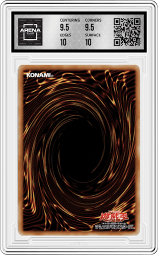 Battle Ox from the 2022 Yu-Gi-Oh! set graded by Arena Club and given an overall grade of 10.