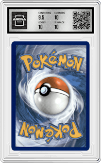Gordie from the 2021 Pokemon SWSH set graded by Arena Club and given an overall grade of 10.