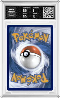 Mewtwo from the 2023 Pokemon SWSH set graded by Arena Club and given an overall grade of 9.5.