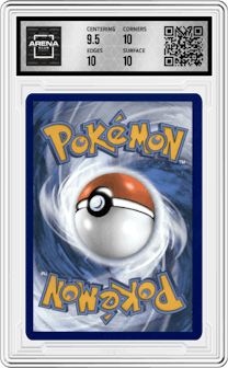 Mew V from the 2023 Pokemon SWSH set graded by Arena Club and given an overall grade of 10.