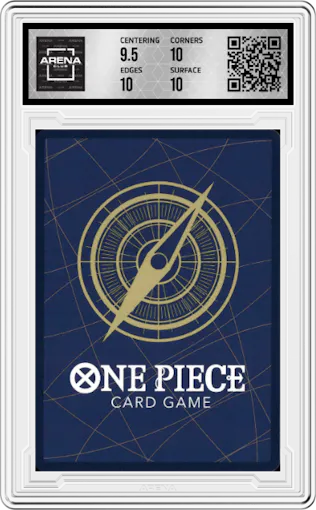 Charlotte Perospero from the 2023 One Piece set graded by Arena Club and given an overall grade of 10.