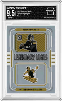 Kenny Pickett from the 2022 Panini Donruss Optic set graded by Arena Club and given an overall grade of 9.5.