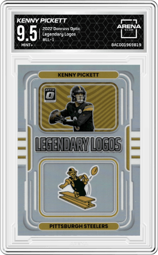 Kenny Pickett from the 2022 Panini Donruss Optic set graded by Arena Club and given an overall grade of 9.5.