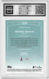 Shohei Ohtani from the 2022 Topps X Lauren Taylor Wave 1 set graded by Arena Club and given an overall grade of 10.