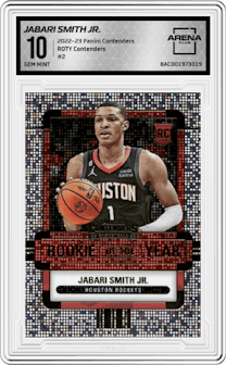 Jabari Smith Jr. from the 2022-23 Panini Contenders set graded by Arena Club and given an overall grade of 10.
