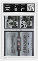 Joe Namath/Don Maynard from the 2007 Leaf Limited set graded by Arena Club and given an overall grade of 9.5.