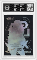 Bryce Young from the 2022 Skybox Metal Universe Champions Multi-Sport set graded by Arena Club and given an overall grade of 9.5.