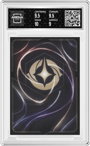 Sven from the 2023 Disney Lorcana set featuring a Foil parallel graded by Arena Club and given an overall grade of 9.5.