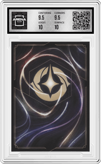 Grab Your Sword from the 2023 Disney Lorcana set featuring a Foil parallel graded by Arena Club and given an overall grade of 10.