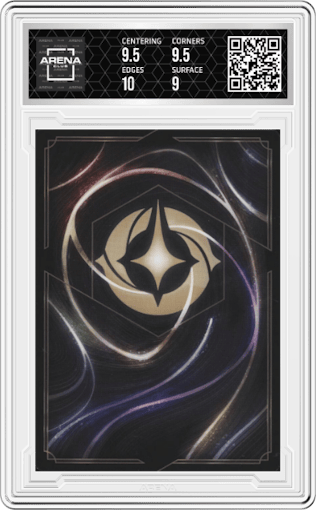 Healing Glow from the 2023 Disney Lorcana set featuring a Foil parallel graded by Arena Club and given an overall grade of 9.5.