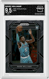 Mark Williams from the 2022-23 Panini Prizm  set graded by Arena Club and given an overall grade of 9.5.