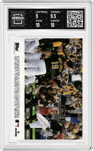 Jack Suwinski from the 2022 Topps Now set graded by Arena Club and given an overall grade of 9.5.