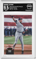 Derek Jeter from the 2022 Topps Stadium Club Members Only Derek Jeter set graded by Arena Club and given an overall grade of 9.5.