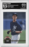 Derek Jeter from the 2022 Topps Stadium Club Members Only Derek Jeter set graded by Arena Club and given an overall grade of 9.5.