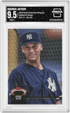 Derek Jeter from the 2022 Topps Stadium Club Members Only Derek Jeter set graded by Arena Club and given an overall grade of 9.5.
