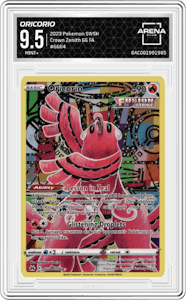 Oricorio from the 2023 Pokemon SWSH set graded by Arena Club and given an overall grade of 9.5.