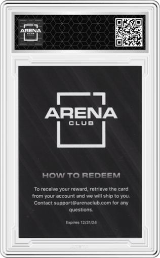 Redemption from the Jalen Hurts Eagles set graded by Arena Club and given an overall grade of -1.