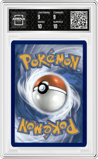 Poppy from the 2023 Pokemon SV set graded by Arena Club and given an overall grade of 9.5.