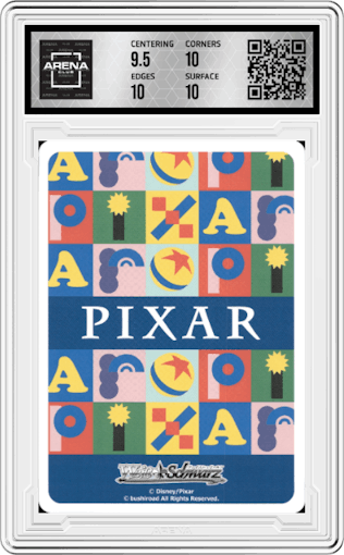 Leader Of Toys, Woody Pride  from the 2022 Weiss Schwarz JPN set graded by Arena Club and given an overall grade of 10.