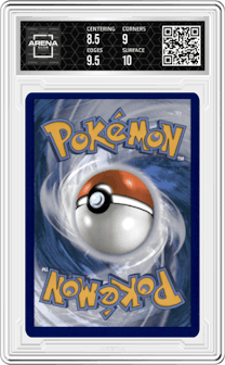 Pikachu from the 2022 Pokemon SWSH set graded by Arena Club and given an overall grade of 9.