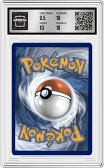 Vaporeon VMAX from the 2021 Pokemon SWSH set graded by Arena Club and given an overall grade of 10.