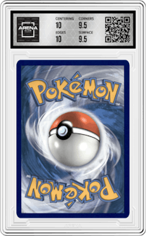 Morgrem from the 2021 Pokemon SWSH set graded by Arena Club and given an overall grade of 10.