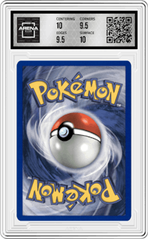Lt. Surge's Magneton from the 2000 Pokemon GH set graded by Arena Club and given an overall grade of 10.