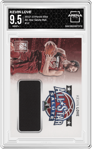 Kevin Love from the 2012-13 Panini Elite set graded by Arena Club and given an overall grade of 9.5.